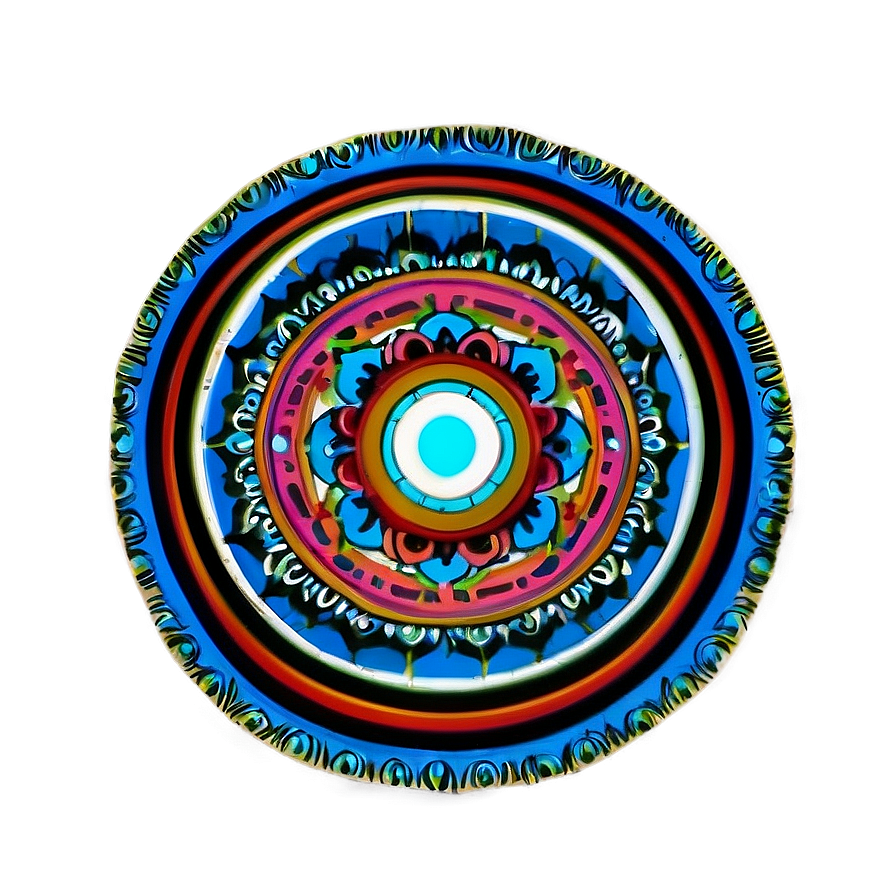 Concentric Lines Mandala Png 06112024