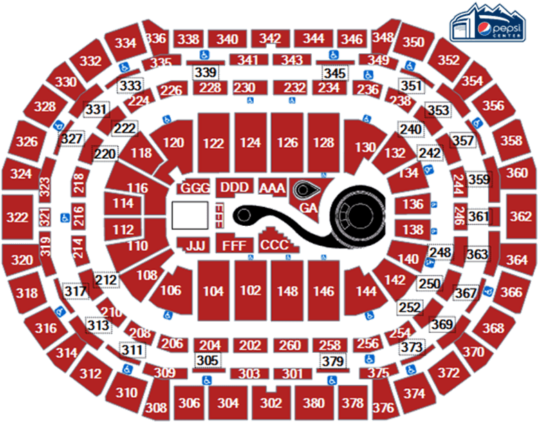 Concert Seating Chart Katy Perry