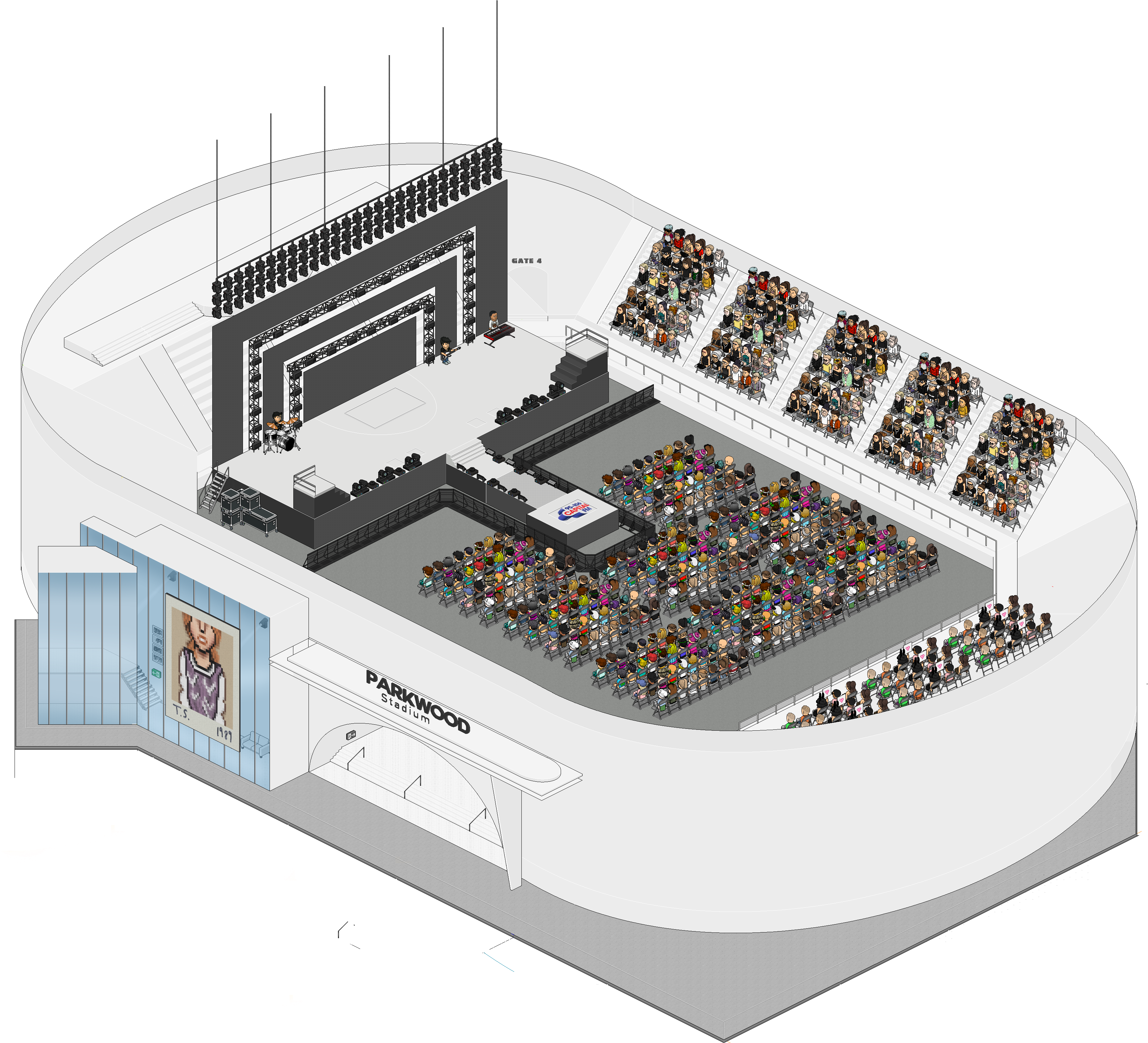 Concert Stage Design Isometric View