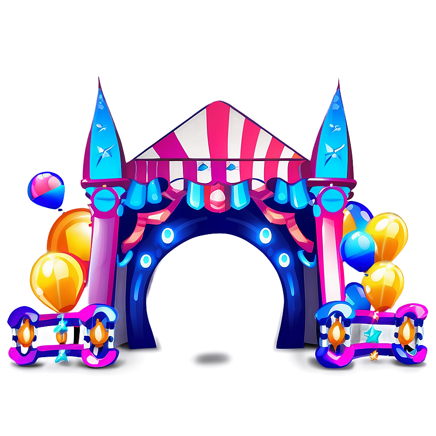 Concert Stage With Balloons Png 52