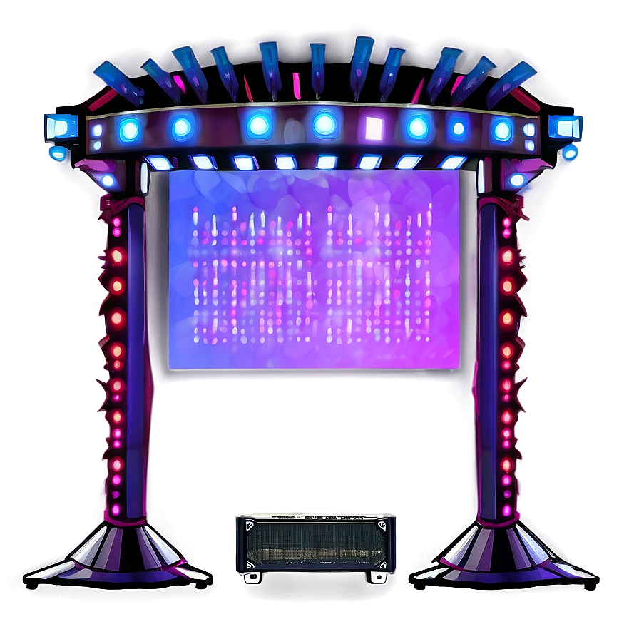 Concert Stage With Screens Png 19