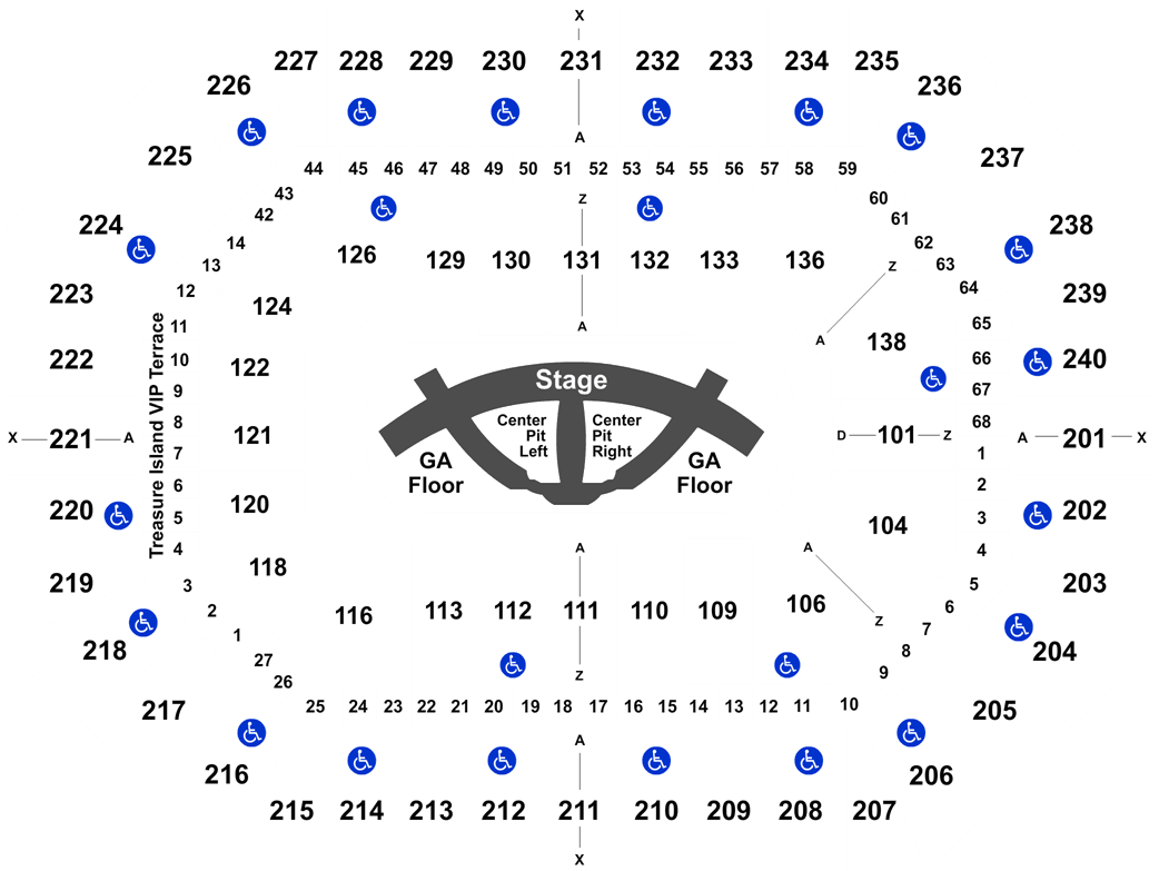 Concert Venue Seating Chart