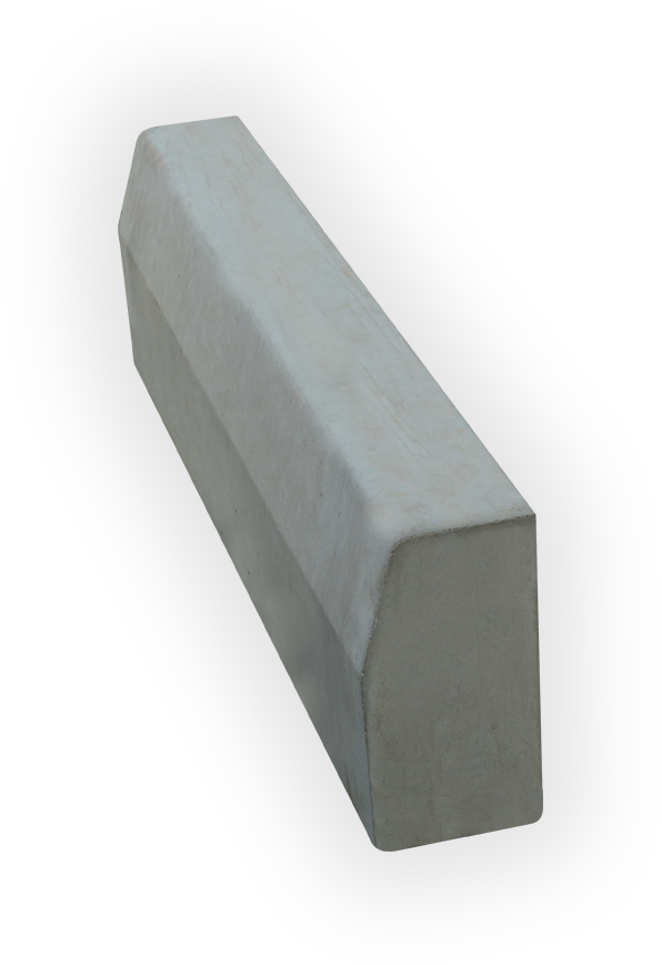 Concrete Curbstone Isolated