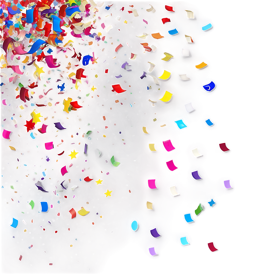 Confetti Of Many Colors Png Tei