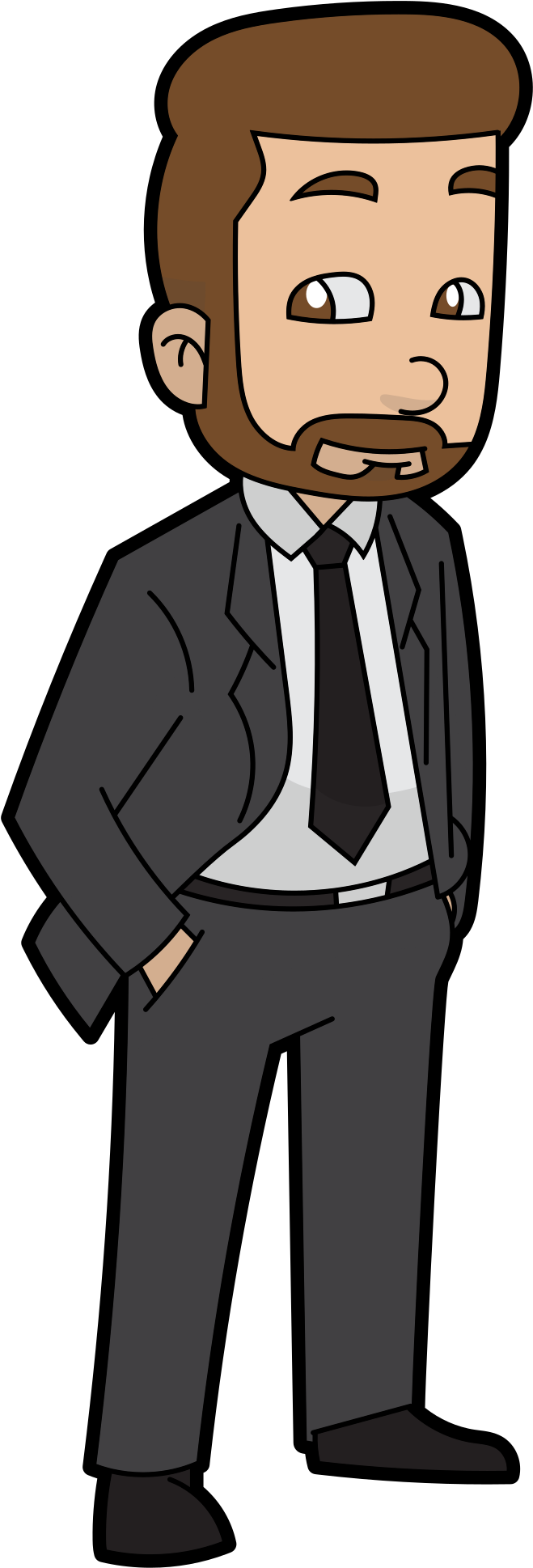 Confident Businessman Cartoon Character.png