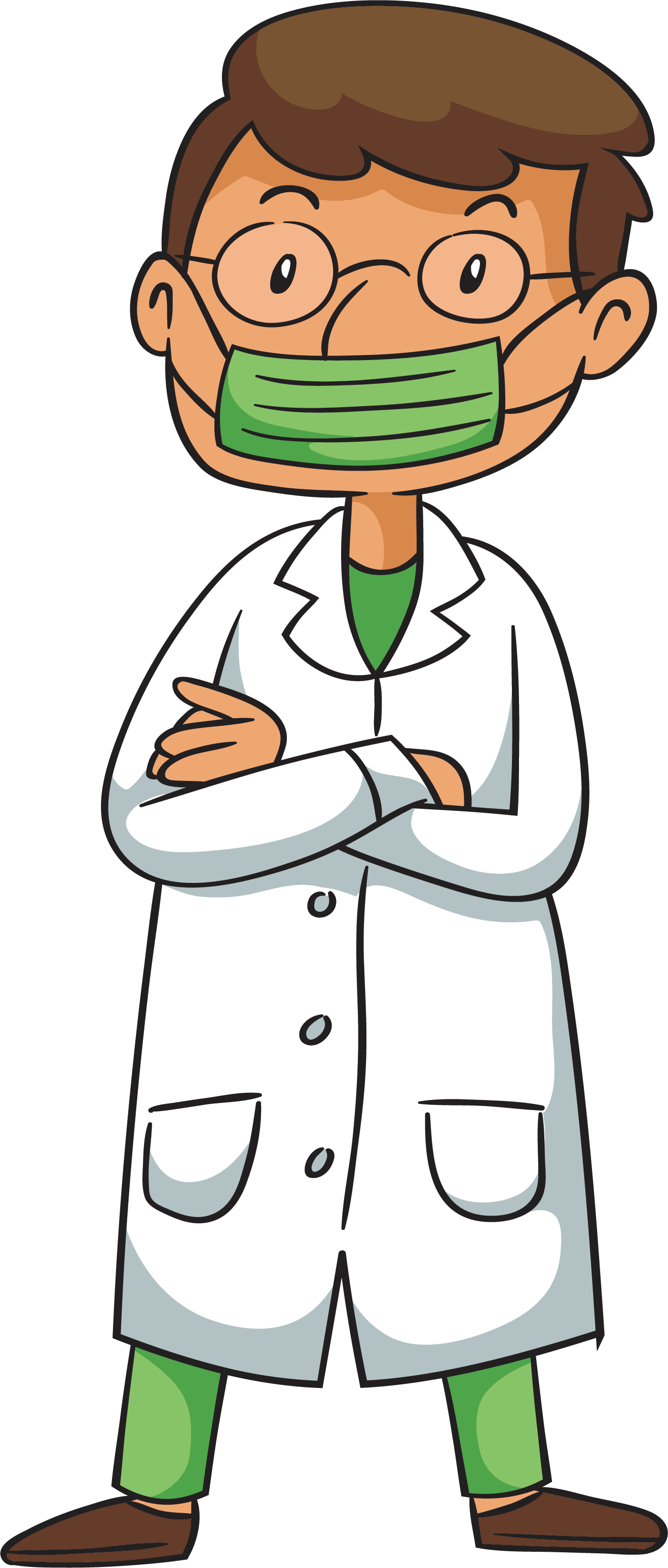 Confident Cartoon Surgeon