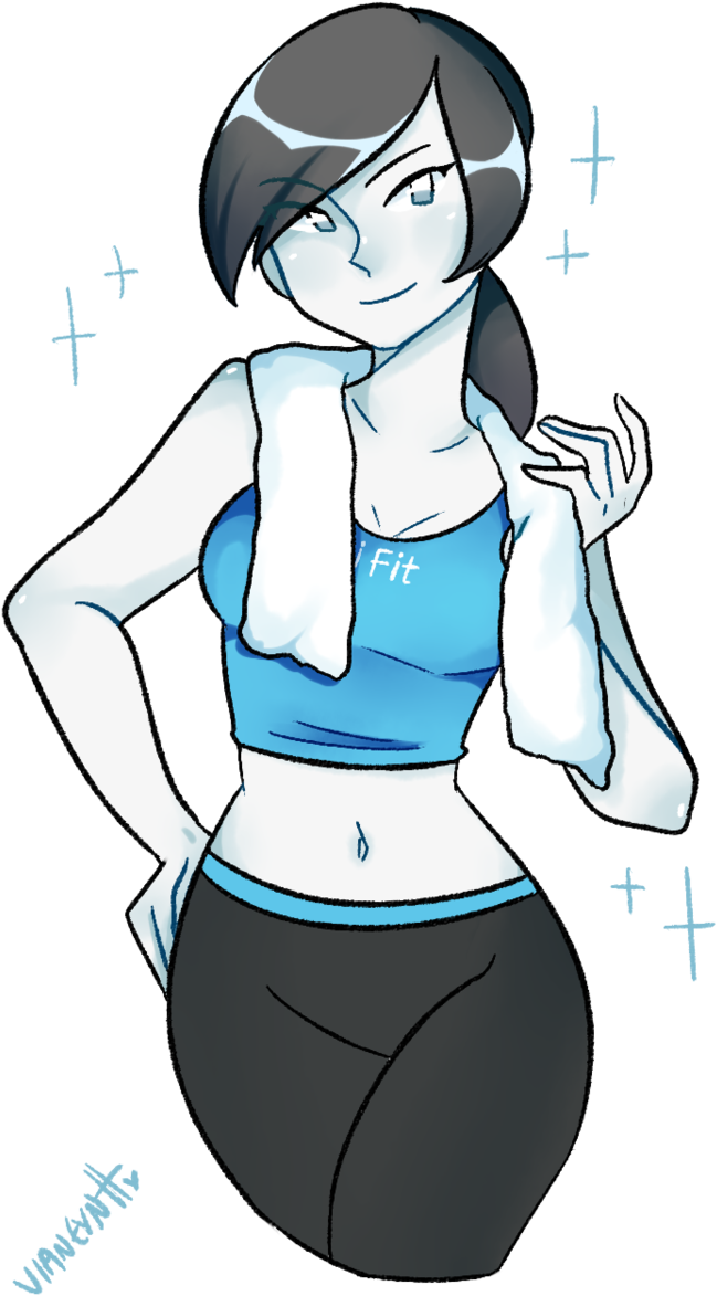 Confident Fitness Anime Character