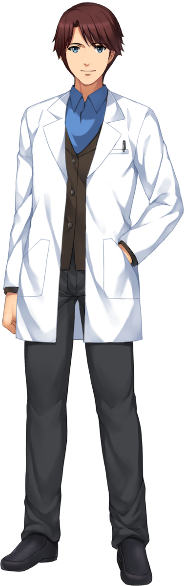 Confident Young Scientist Illustration