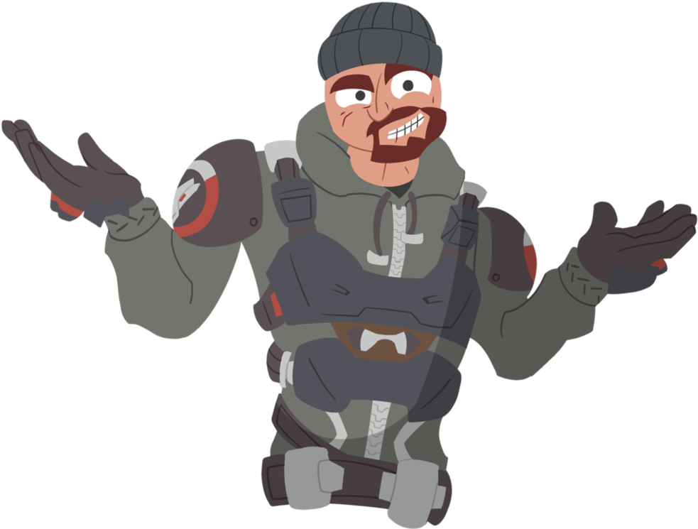 Confused Soldier Cartoon Shrug