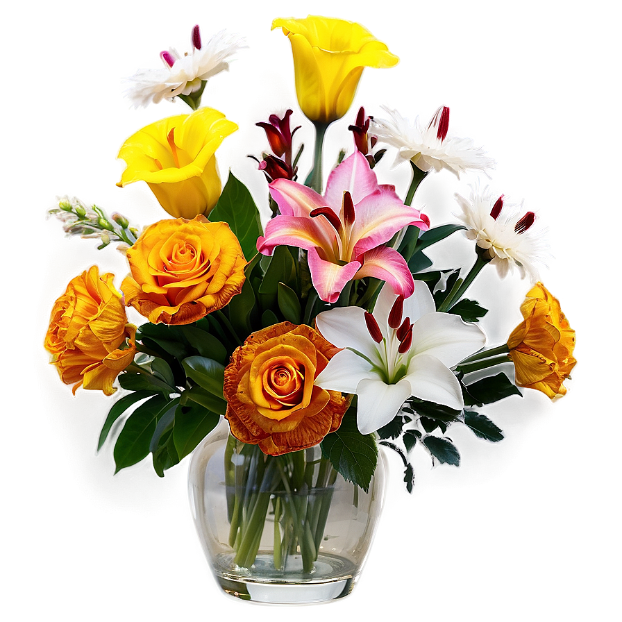 Congratulations Flowers In Vase Png Ylf64