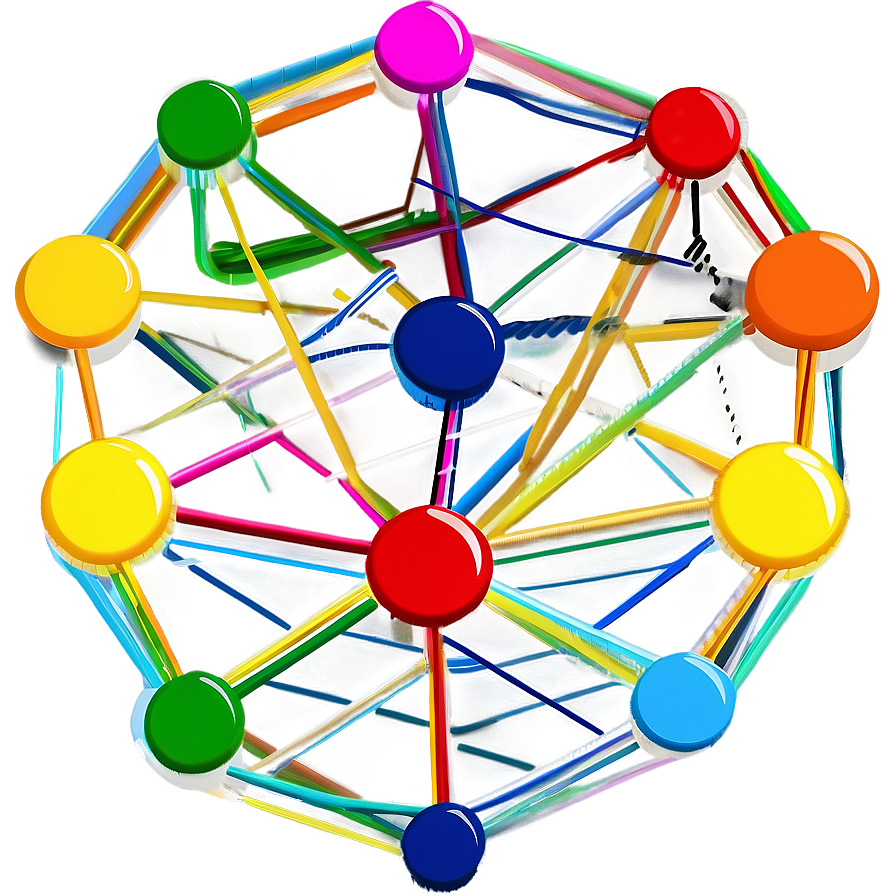 Connect Network Illustration Png 06252024