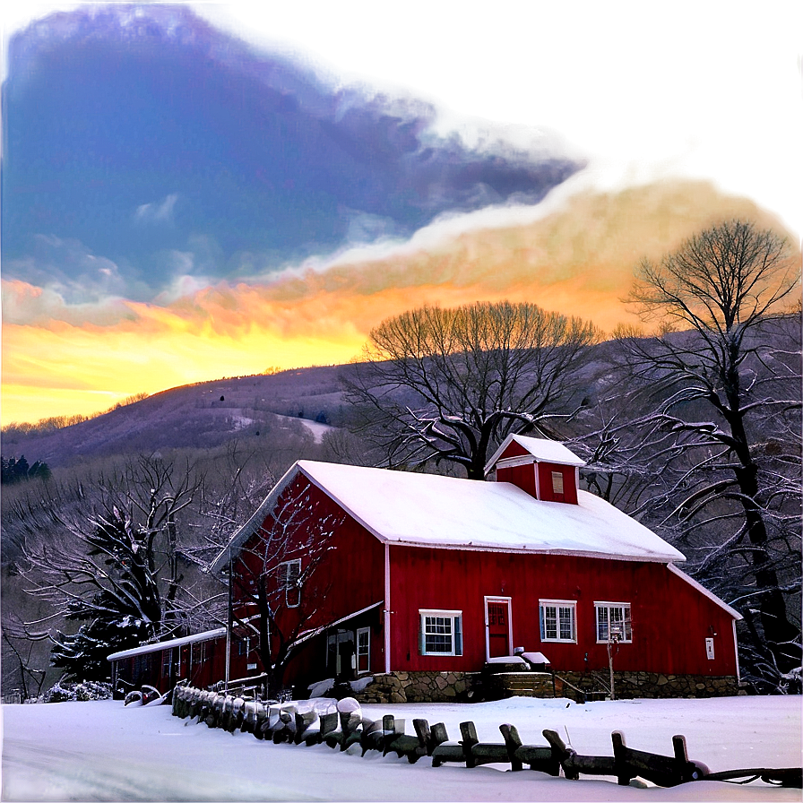 Connecticut Winter Scene Png Jer