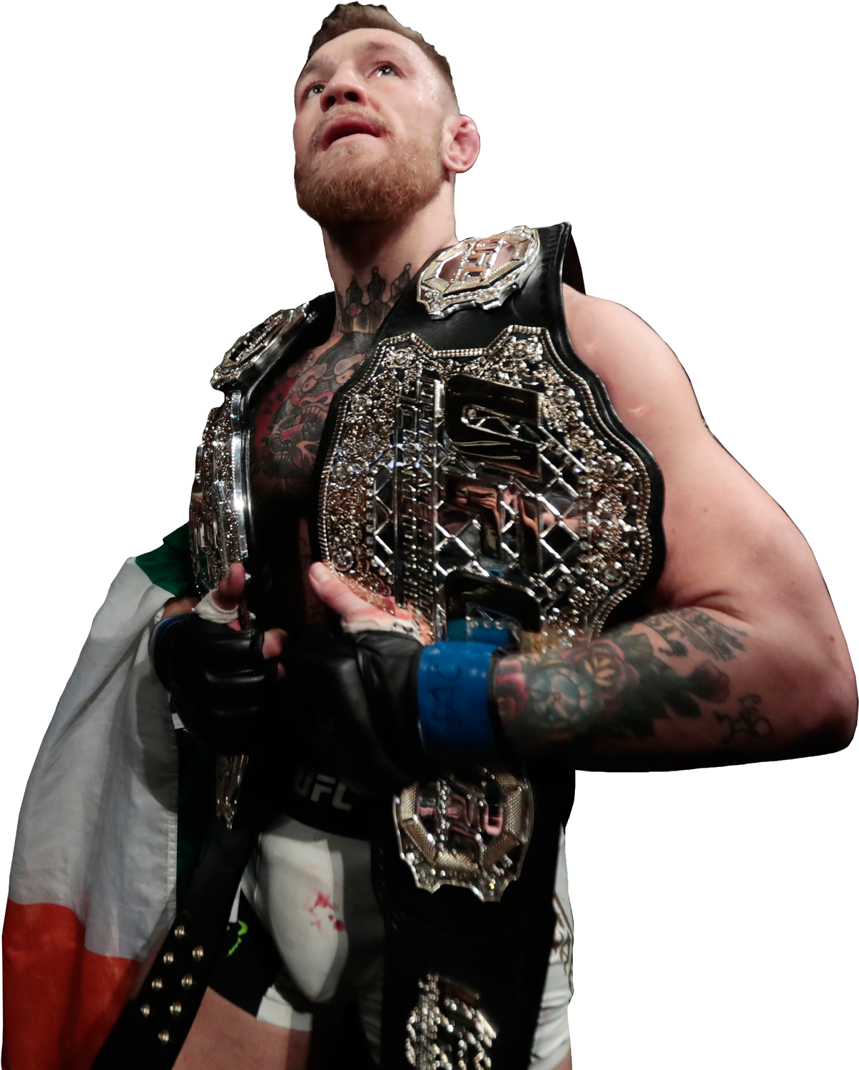 Conor Mc Gregor U F C Champion Pose