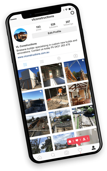 Construction Business Instagram Profile