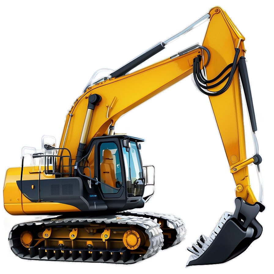 Construction Site Backhoe Png Bgw2