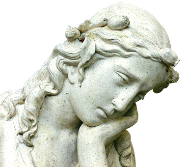 Contemplative Angel Statue