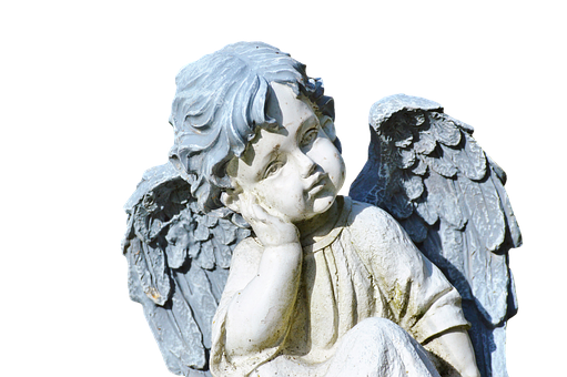 Contemplative Angel Statue