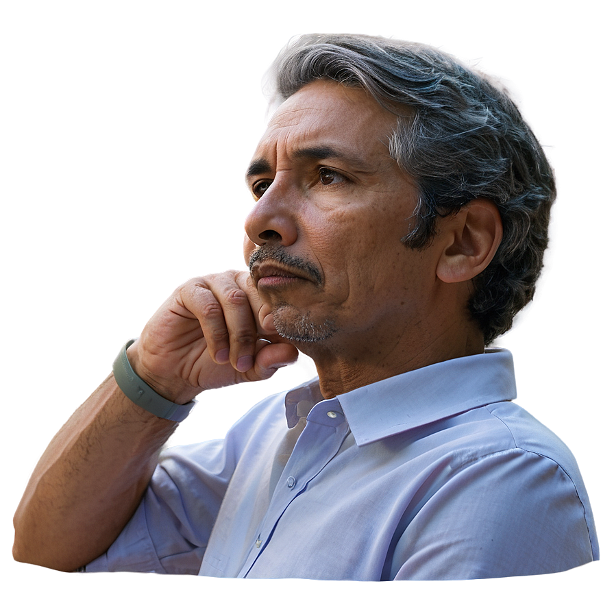 Contemplative Face Png 87