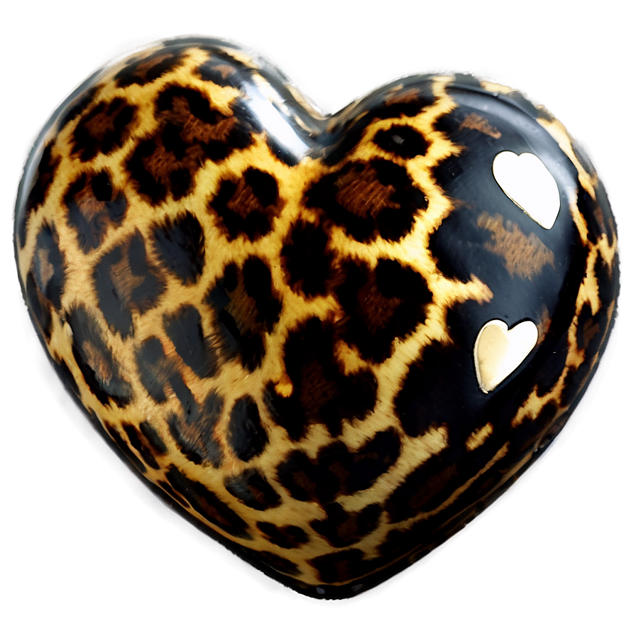 Contemporary Leopard Heart Png Fps64