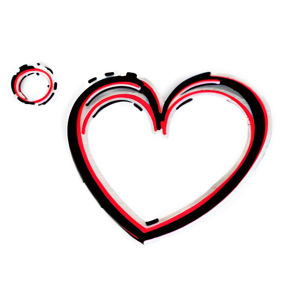 Continuous Heart Line Design Png Hhb75