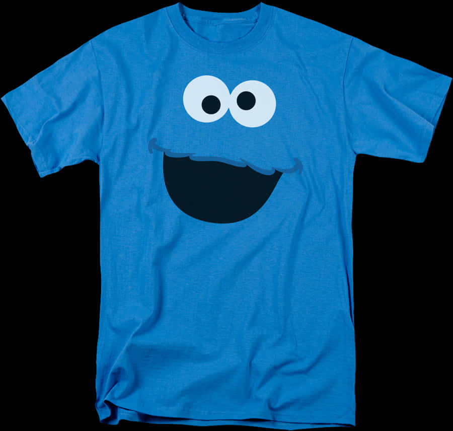 Cookie Monster Face T Shirt Design