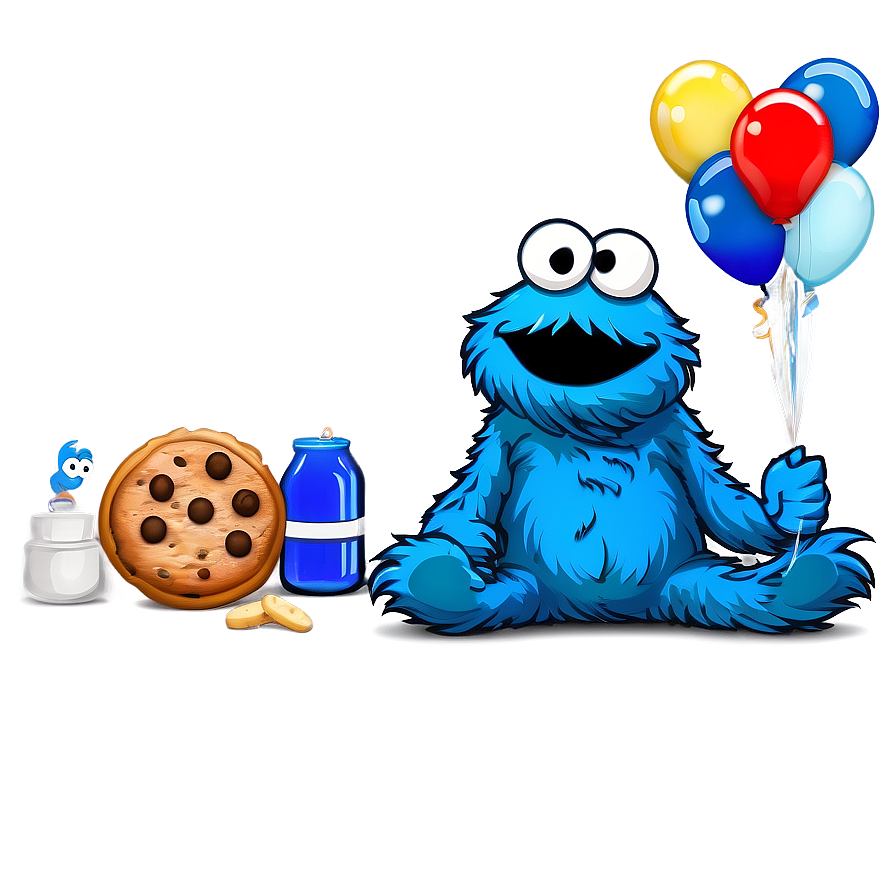 Cookie Monster Party Theme Png Uio28