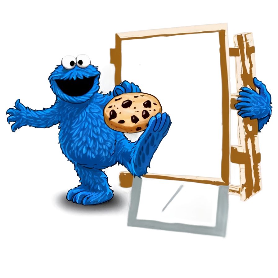 Cookie Monster Pose Png 05212024