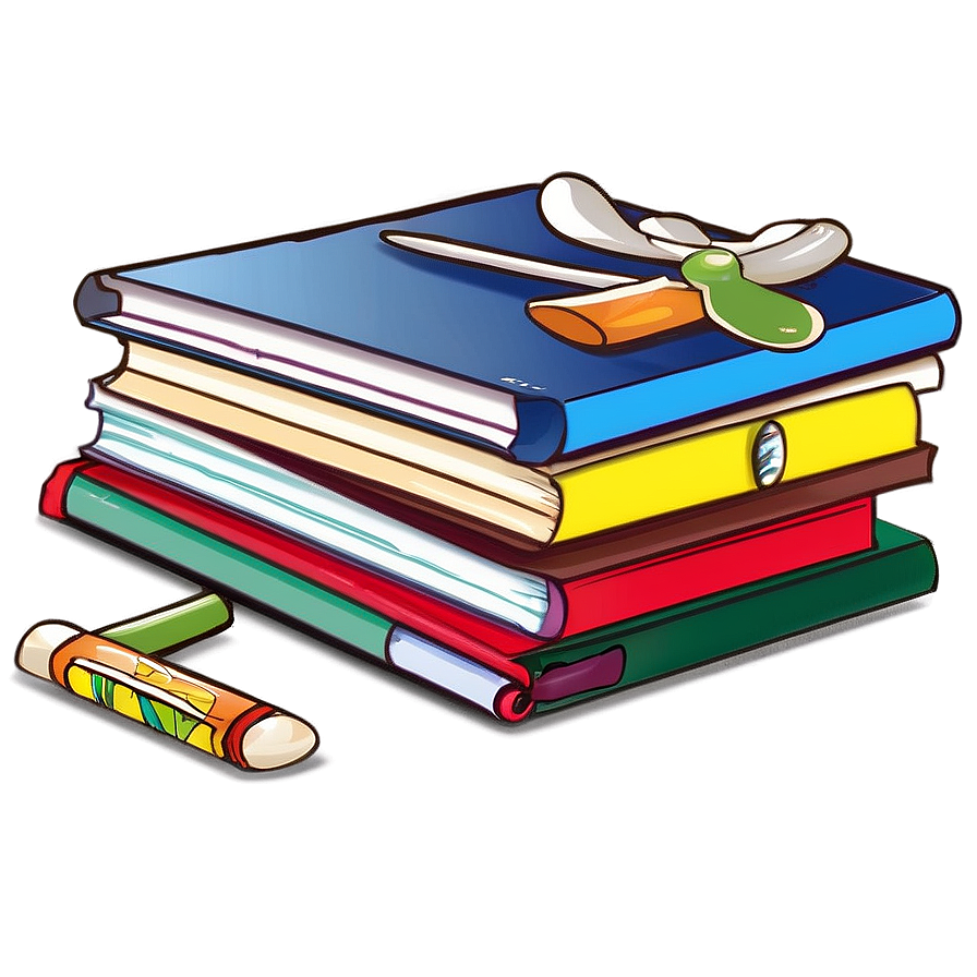 Cooking Books Pile Png 41