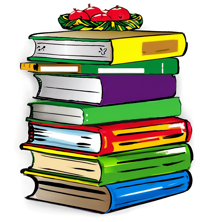 Cooking Books Pile Png 59