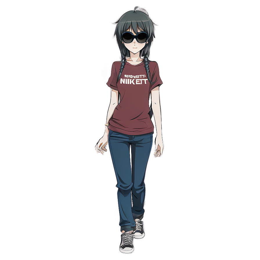 Cool Anime Character With Sunglasses Png Tgc