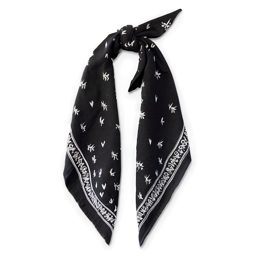 Cool Black Bandana Look Png Swo