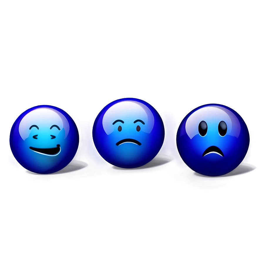 Cool Blue Emoji Images Png Atj46