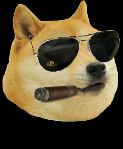 Cool Doge With Sunglassesand Cigar.jpg