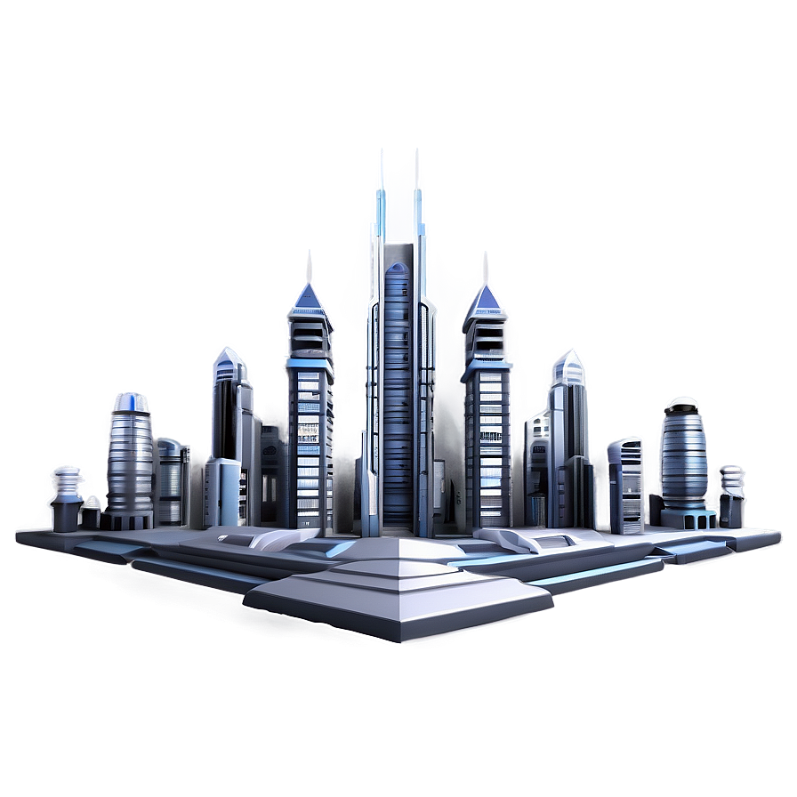 Cool Futuristic City Png 27