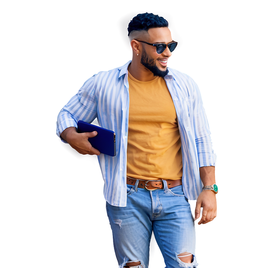 Cool Guy With A Laptop Png Qbw29