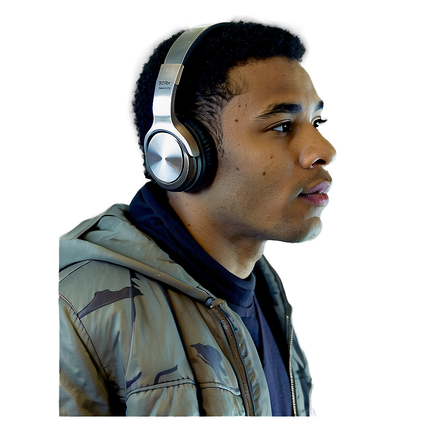 Cool Guy With Headphones Png 06252024