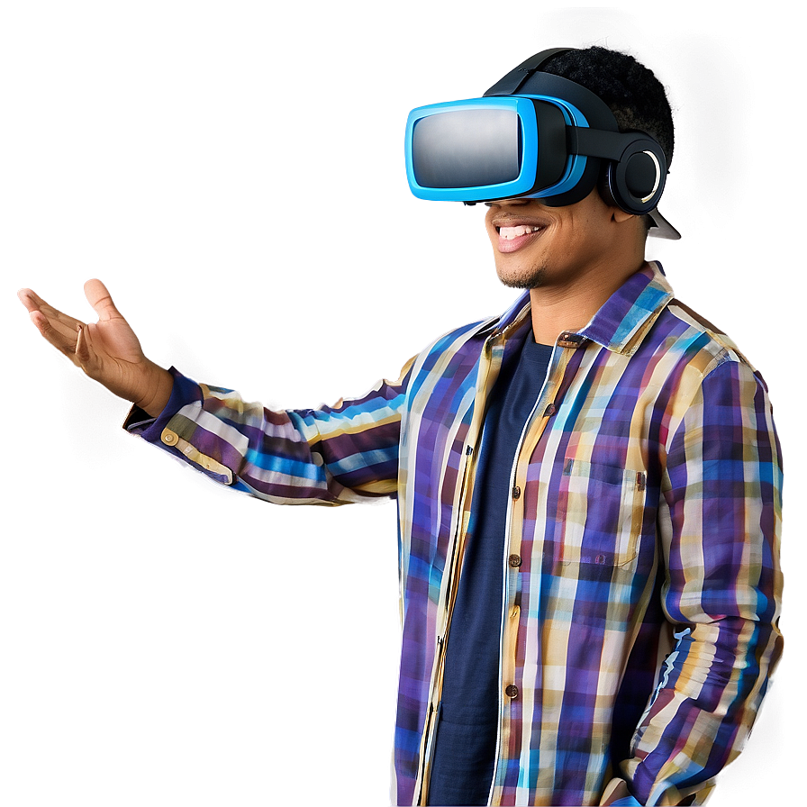 Cool Guy With Virtual Reality Png Tgp