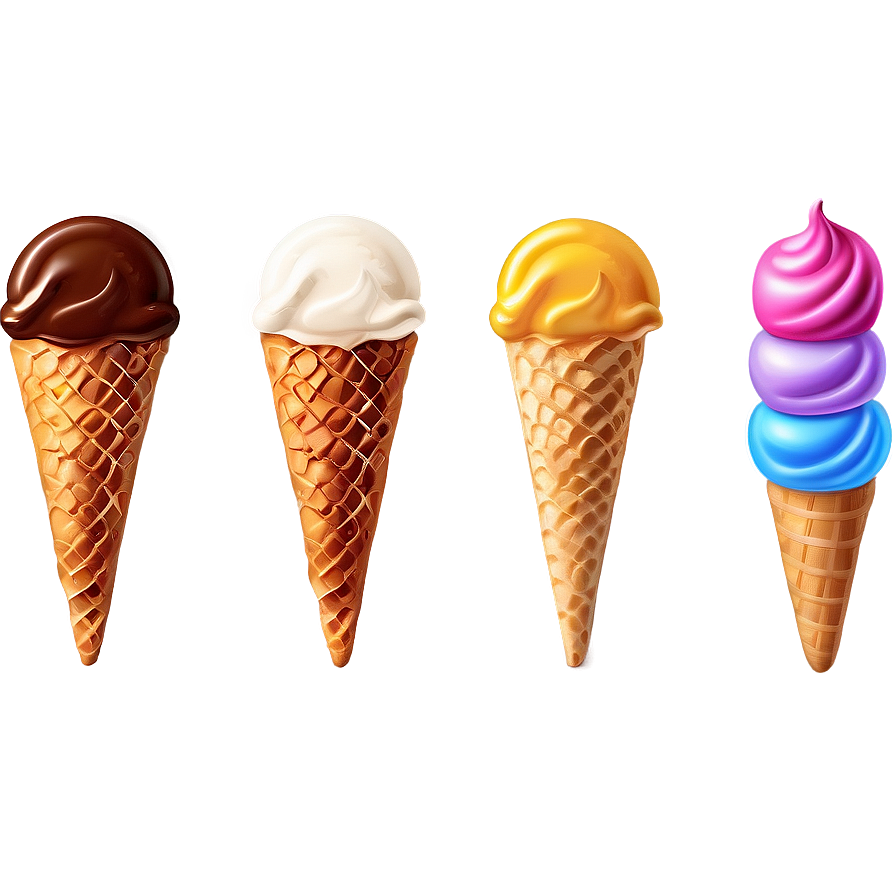 Cool Ice Cream Illustration Png 06202024