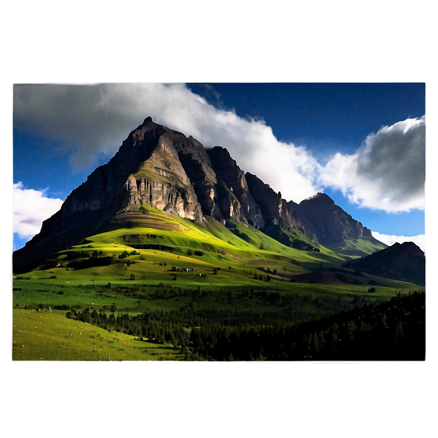 Cool Mountain Landscape Png Oor57