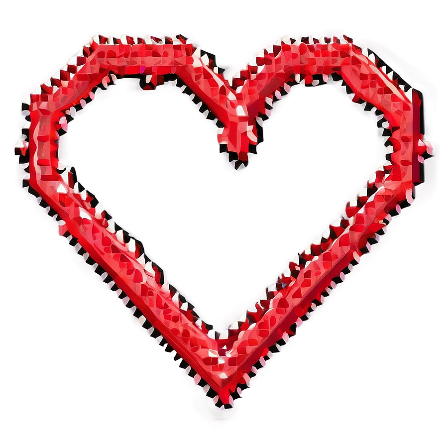 Cool Pixel Heart Png Qec31