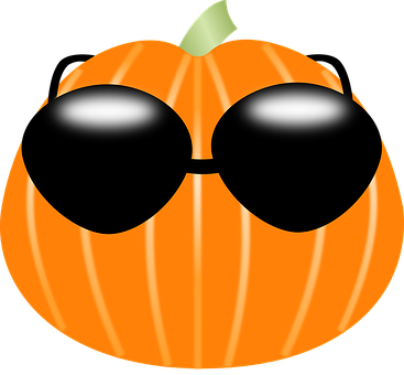 Cool Pumpkin With Sunglasses