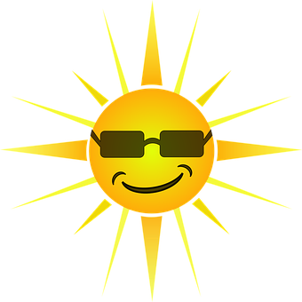 Cool Smiling Sun Graphic