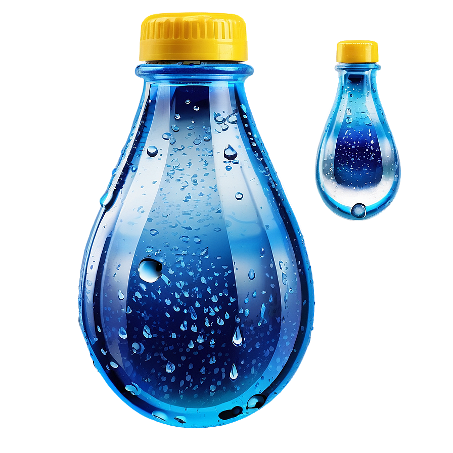 Cool Water Drops On Bottle Png 70