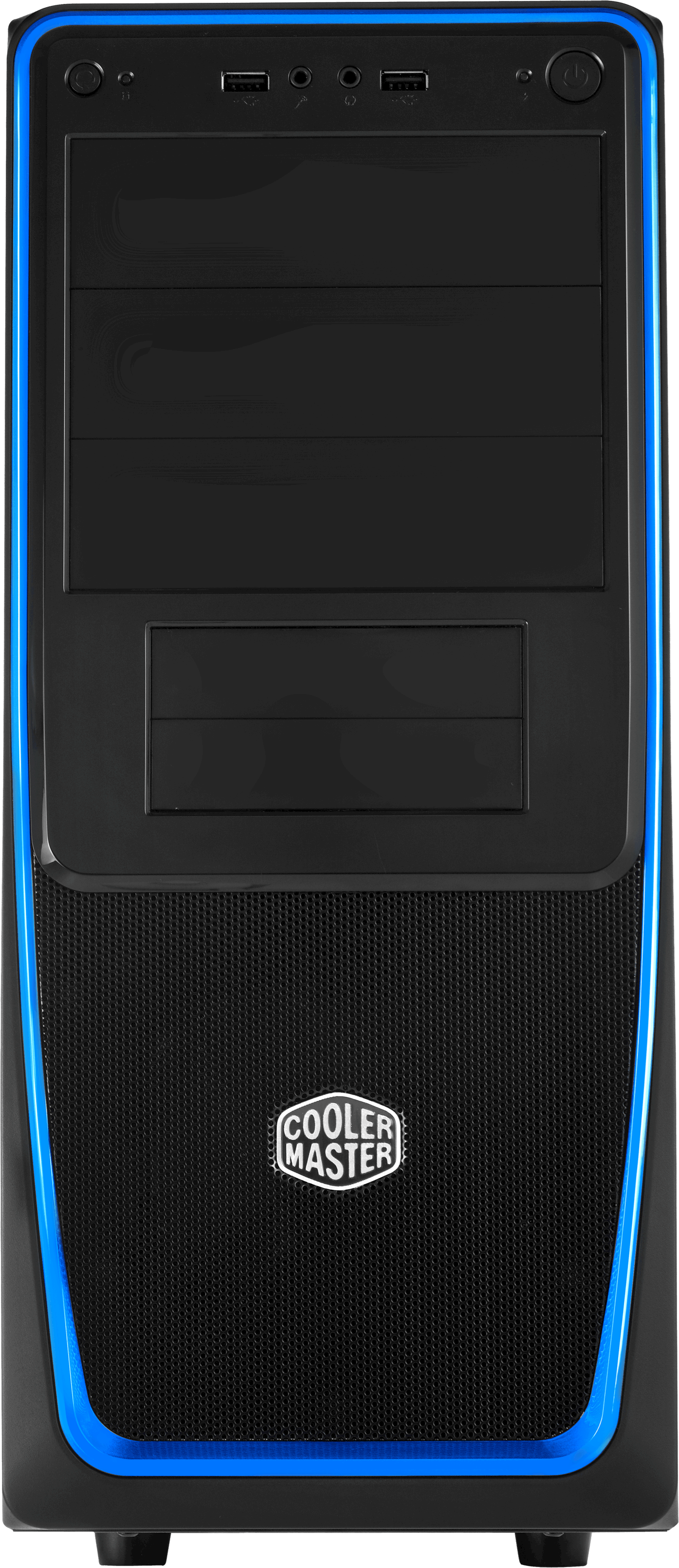 Cooler Master P C Case Blue Accents