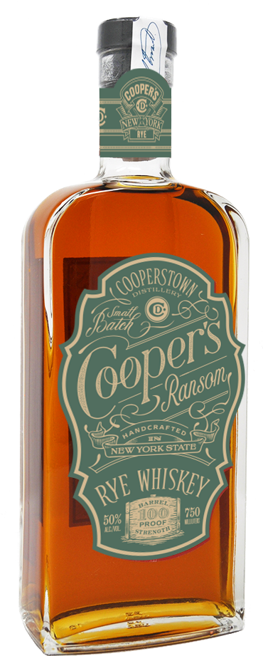 Coopers Ransom Rye Whiskey Bottle