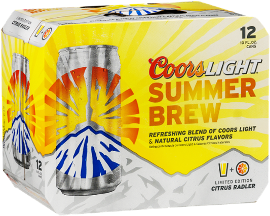 Coors Light Summer Brew Citrus Flavored Beer Pack