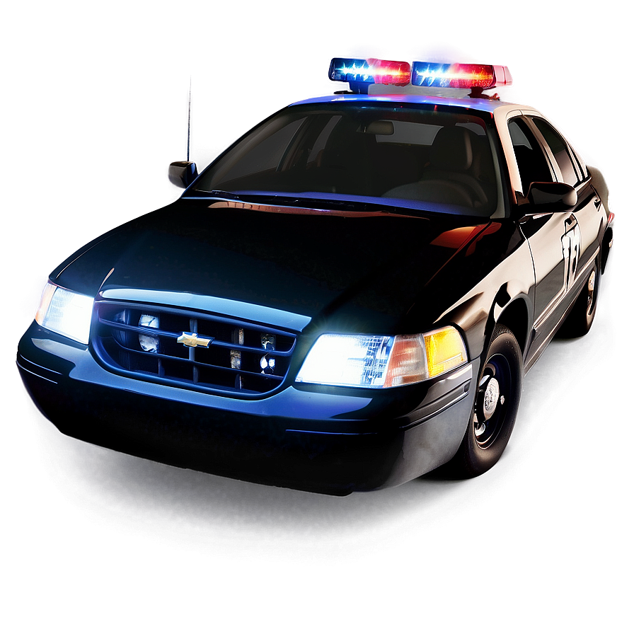 Cop Car With Lights Png 06132024