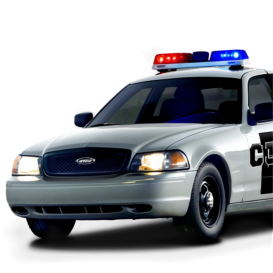 Cop Car With Lights Png Ntl