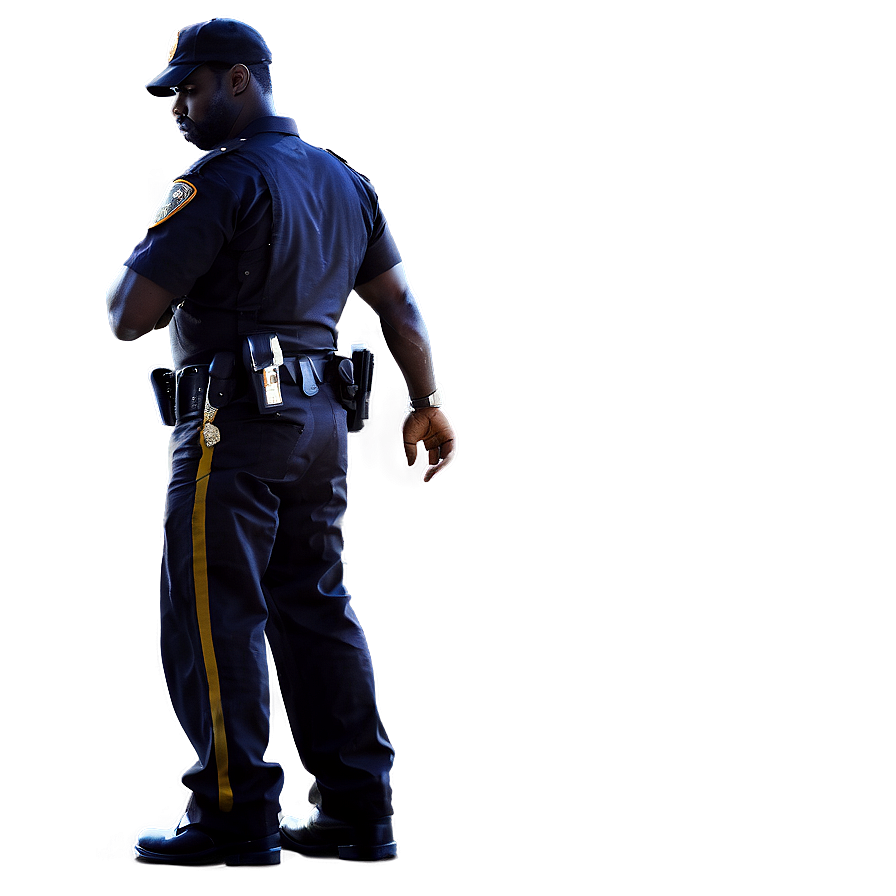 Cop Silhouette Png 06112024