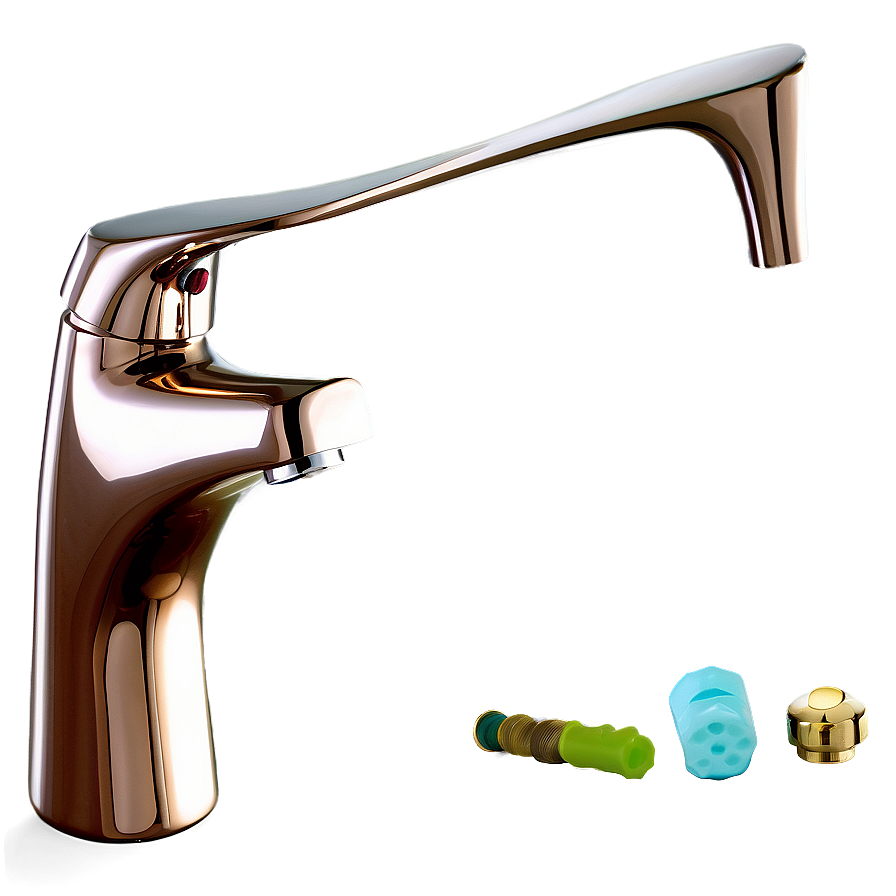 Copper Bathroom Faucet Png 2